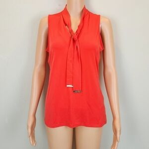 Michael Kors Orange Sleeveless Top